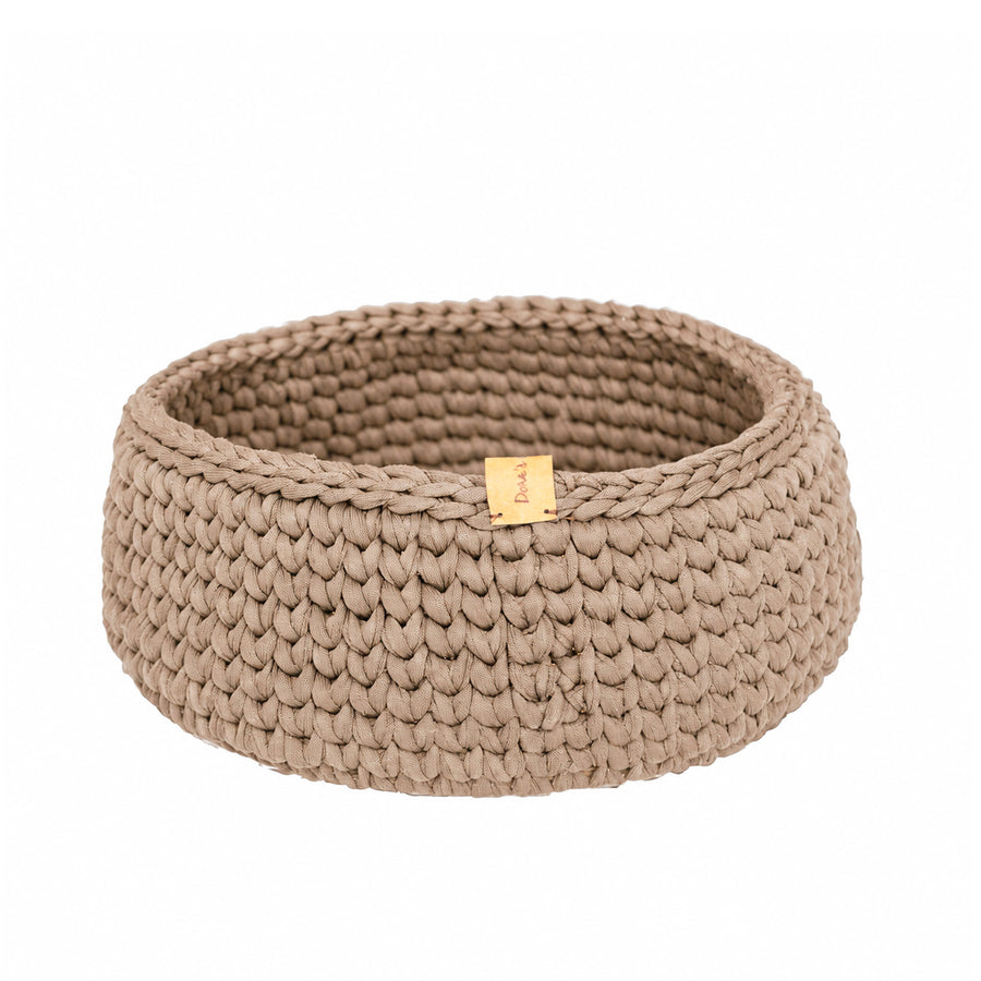 Rund kurv - beige